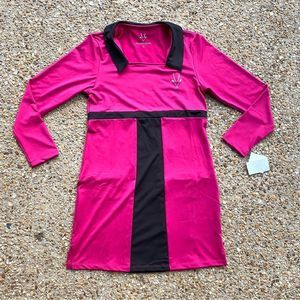 NWT Roaming Dhabi Tennis Golf Pink Black  Dress Size S